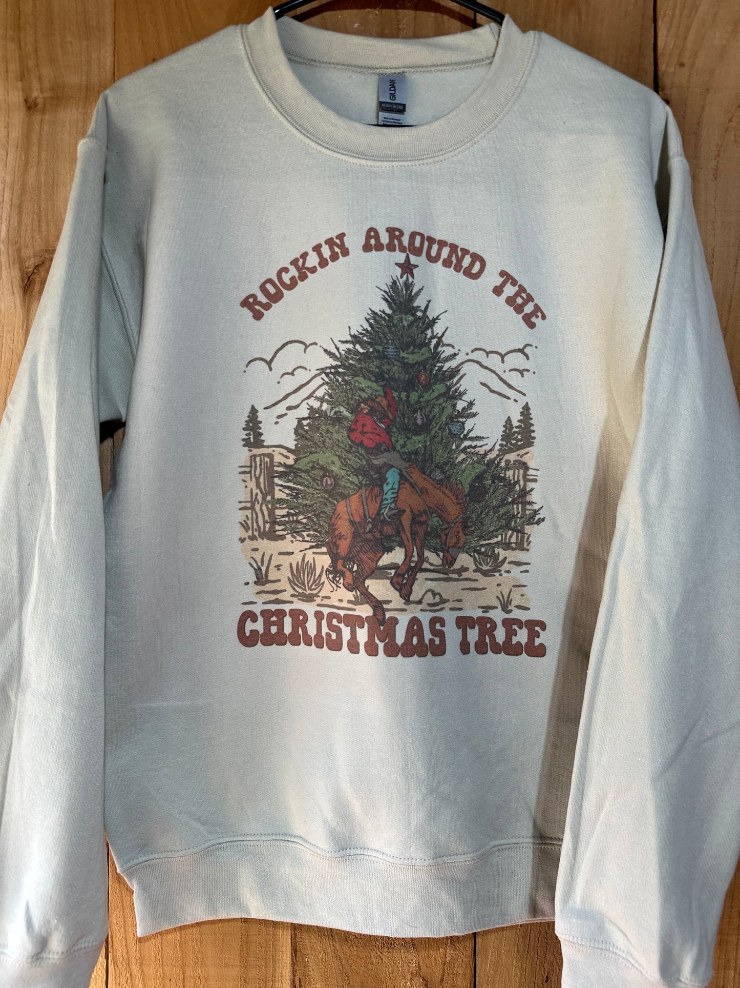 Rockin Around The Chistmas tree crewneck